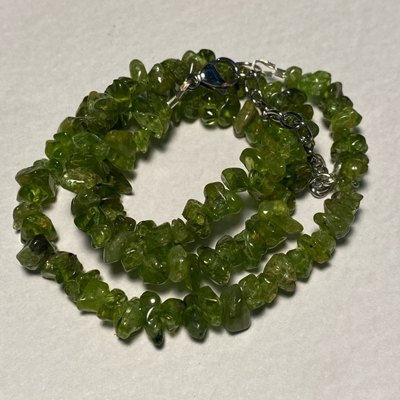 Peridot Necklace with Natural Organic Stones - Picture 3 of 5